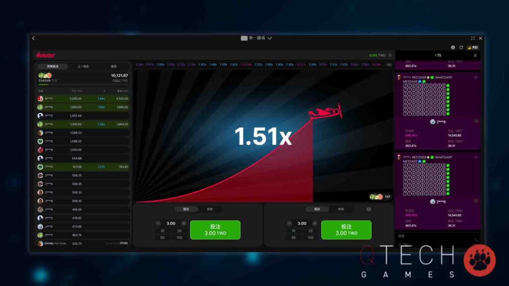 威樂娛樂城有QT飛行員嗎?